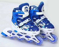 Patins à roulettes lumineux pour enfants, tailles S/M/L, rose, bleu, rouge, noir, roues LED lumineuses, vente en gros