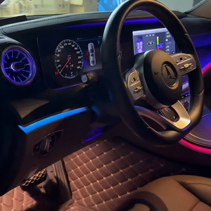 Iluminación ambiental interior LED de 64 colores W213 para Mercedes-Benz Clase E 2016-2023, accesorios elegantes en forma de tira. - Product Image 1