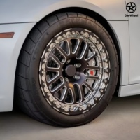 Jantes en alliage forgé DW Black Multi Spoke 5x120 6x139.7 5x114.3 17 18 19 20 pouces pour BMW Nissan GT-R