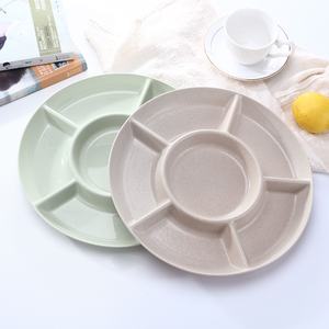 Plateau à collation <span class=keywords><strong>compartiment</strong></span>é en plastique de grande capacité Petite <span class=keywords><strong>assiette</strong></span> de fruits secs pour le salon Table basse Plats pour collation - Product Image 2