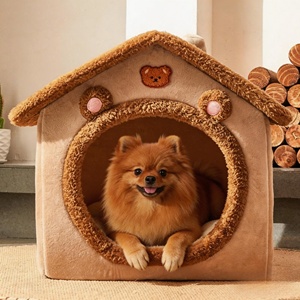 Maison pour animaux de compagnie pliable et écologique, amovible et lavable, pour chat, <span class=keywords><strong>chiot</strong></span>, canapé, lit pour animaux de compagnie, pour chiens extra petits - Product Image 2