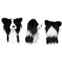 Housse de tête de golf en peluche rouge, douce, mignonne, épaisse et respirante, accessoires de golf, housses de tête d'aigle personnalisées pour le golf
