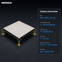 Suelo Elevado Antiestático de Sulfato de Calcio para Centro de Datos, 600x600x32mm, Revestimiento HPL, en Stock, Entrega en 7-15 Días a Medio Oriente