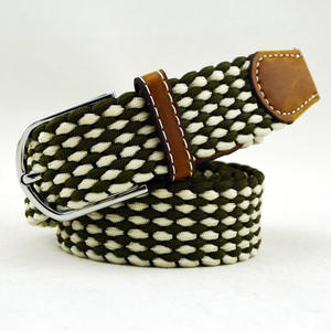 2025 nouveau Design personnalisé Unique hommes rayé couleur tressé élastique Stretch tissé tissu <span class=keywords><strong>ceinture</strong></span> pour jean Golf pantalon - Product Image 5