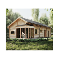 Kit cabane en bois rond casas de jardin pré fabricadas maisons économiques maison modulaire moderne à ossature en bois