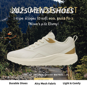 Chaussures de course personnalisées pour hommes, légères et résistantes, en maille respirante, à lacets, nouveau style tendance 2025 pour le printemps-été - Product Image 2