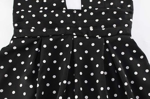 Viviblook Z310DS01 Nuevo Vestido Sexy con Espalda Descubierta y Estampado de Puntos, Vestido Mini de Fiesta con Cintura Ajustada - Product Image 6