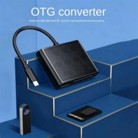 Lector de tarjetas para teléfono móvil 3 en 1, lector de tarjetas para teléfono móvil tipo C, Android OTG, multifunción, TF/SD/U Disk