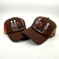 Gorra Trucker de Espuma de Poliéster de 5 Paneles con Logotipo Bordado Personalizado de Alta Calidad al por Mayor para Fabricantes