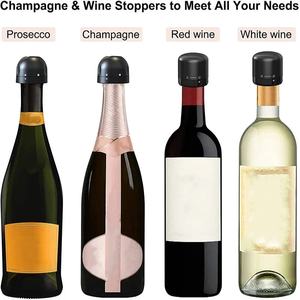 จุกขวดไวน์ซิลิโคนปิดสนิทจุกขวดแชมเปญรักษาความสดใหม่ปลั๊กไวน์เครื่องมือสำหรับไวน์แชมเปญขวดโซดา - Product Image 4