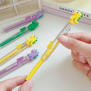 <span class=keywords><strong>New</strong></span> khuyến mại dễ thương Khủng Long Top Pen <span class=keywords><strong>Shaped</strong></span> trượt công cụ chỉnh sửa borrador Push-Pull có thể thu vào tẩy cho trẻ em trẻ em - Product Image 5