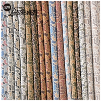 Feuilles vierges en similicuir gravables au laser, motif camouflage, logo personnalisé en cuir camouflage, vente en gros d'usine de cuir camouflage gravé au laser