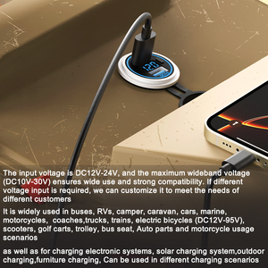 Cargadores <span class=keywords><strong>Usb</strong></span> 24V chargeur de téléphone portable Rv Marine <span class=keywords><strong>camping</strong></span>-<span class=keywords><strong>car</strong></span> Auto <span class=keywords><strong>12V</strong></span> 24V aluminium Qc 3.0 double port <span class=keywords><strong>Usb</strong></span> chargeur <span class=keywords><strong>prise</strong></span> de courant - Product Image 4