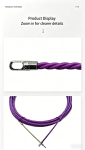 Tire-câble électrique en spirale de bonne qualité avec conducteur solide et <span class=keywords><strong>isolation</strong></span> en polyester, bobine de tire-câble en cuivre 5mm*15m pour usage en bâtiment - Product Image 6