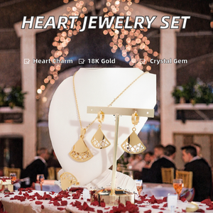 BEST 18K Gold Plated Stainless Steel XOXO Shape Jewelry <b>Set</b> Necklace <b>Women</b> Wedding <b>Gift</b> - Product Image 2