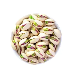 Hot and popular green, healthy and nutritious roasted pistachios in shell