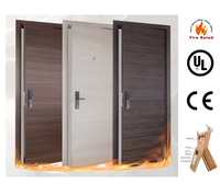 Portes ignifuges intérieures élégantes en bois pour hôtels écoles appartements immeubles de bureaux salons