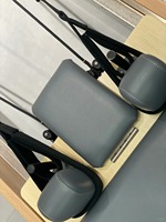 Cama de Pilates Comercial Pilates Factory con Box y Jumpboard, Máquina Reformer de Pilates de Madera de Arce