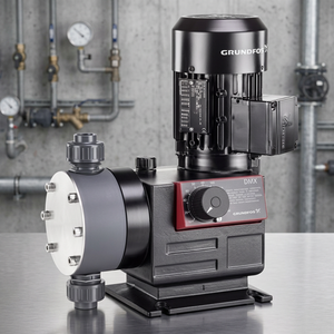 ปั๊มสูบจ่ายสารเคมี Grundfos รุ่น DMXA 525-3 B-PVC V G พร้อมมอเตอร์ สำหรับอุปกรณ์เคมี - Product Image 3