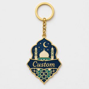 Porte-clés personnalisés de style arabe, porte-clés arabesques, architecture islamique, culture du Moyen-Orient, souvenir, porte-clés en métal - Product Image 2