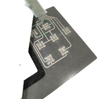 Tombol Embossing Metal Dome Membrane Switch dengan Perekat 3M9448A untuk Remote Controller