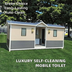 Station de toilette de luxe portable pour parc Camping en plein air Mobile automatique autonettoyant toilette publique salle de bain panneau sandwich - Product Image 2