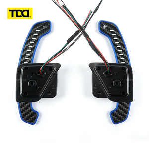 TDD LED Magnetic Carbon Fiber Paddle Shifters For Skoda 2019 Octavia VRS Steering <b>Wheel</b> Paddle Shifters - Product Image 1