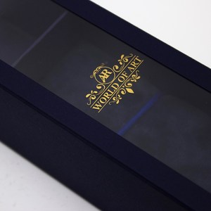 Wholesale Custom Logo <b>Small</b> Dark Blue Jewelry <b>Slide</b> Drawer Box Self Assembly Paper Gift Box with Window - Product Image 4