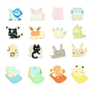 Japanse Anime Pokémon Ins Mode Squirtle Pikachu Broche Metal Badge voor Tas Kleding Decoratie - Product Image 5