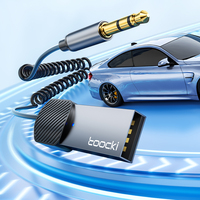 Receptor Inalámbrico AUX para Auto Toocki, Versión 5.0, Amplia Compatibilidad con Teléfonos Inteligentes, Tabletas y Sistemas de Audio para Auto