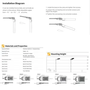 Lampadaire au sodium basse pression et feux de trottoir boulons d'ancrage de poteau led fabrication de lampadaires - Product Image 4