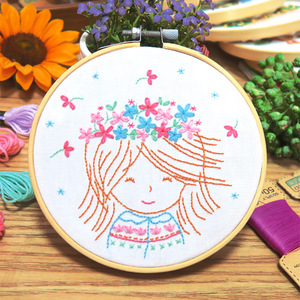 DIY Embroidery Kits for Beginners and Kids Cartoon Patterns Cross Stitch Kits Punch Needle Embroidery Needlework Sets