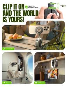 LISEN 2026 Support de téléphone portable magnétique puissant pliable pour bureau, bagages et <span class=keywords><strong>train</strong></span> à grande vitesse - Product Image 5