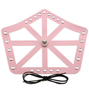 Venta de fábrica, brazalete de cuero gótico Punk, pulsera de Bondage de cuerda de cera, pulsera de brazo de montar hueca, moda de estilo gótico - Product Image 4