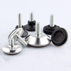 Furniture Hardware Plastic <b>Adjustable</b> Feet Pads Durable Black+White Base <b>Table</b> Chair <b>Legs</b> Modern Simple Design GQK GW2571606 - Product Image 3