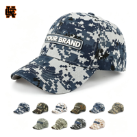 Gorra Snapback de 6 Paneles con Camuflaje Digital, Logotipo de Goma PVC Personalizado, Ajustable, para Caza al Aire Libre