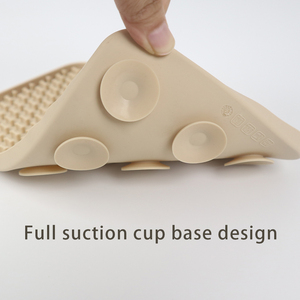 Rectangular Pet Lick <b>Mat</b> for Dogs <b>Cats</b> Slow Feeder 4 Texture Licking <b>Mat</b> Food Grade Silicone Suction Cup - Product Image 3