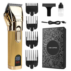 Tondeuse à <span class=keywords><strong>cheveux</strong></span> haute performance avec contrôle <span class=keywords><strong>de</strong></span> vitesse multi-niveaux, lames affûtées, peignes limiteurs et écran LCD – Appareil <span class=keywords><strong>de</strong></span> barbier - Product Image 2