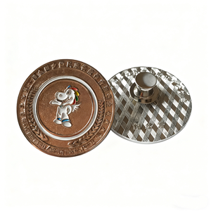 <strong>Badge</strong> Maker Personalized Customized Dyed Metal Soft Enamel Pin Zinc Alloy <strong>Embossed</strong> 3d Logo <strong>Custom</strong> <strong>Badge</strong> For Clothes - Product Image 2