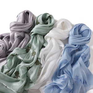 180cm Scarf Long Embroidered Solid Color Women's Wrap Lightweight <b>Shawl</b> - Product Image 3