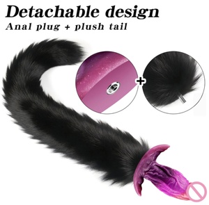 Plug anal en silicone liquide avec queue de renard détachable, jouet sexuel pour adultes - Product Image 6