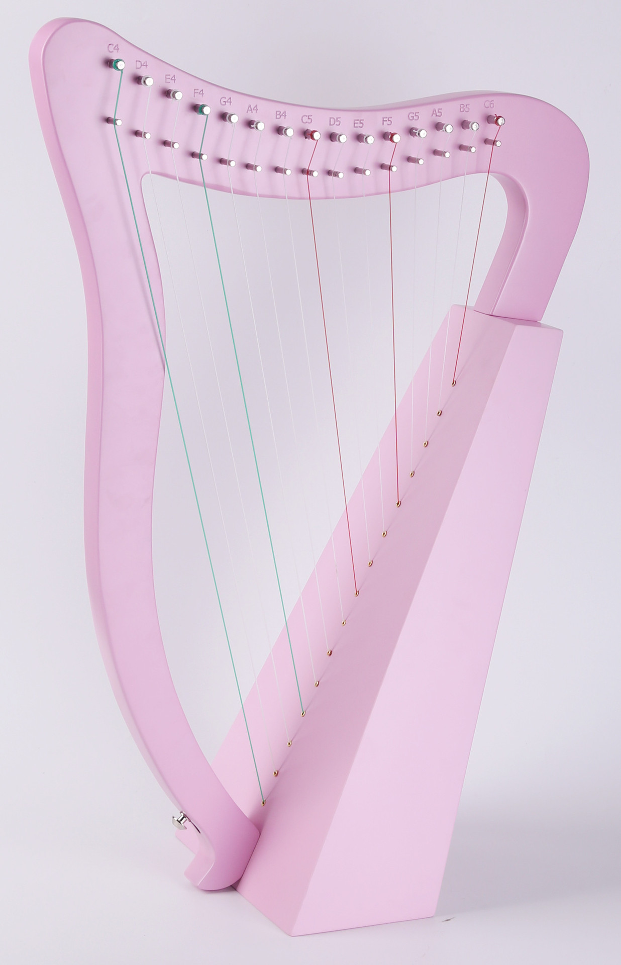 Pink 15 String Harp -