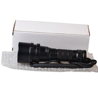 Lampe de plongée sous-marine à Logo personnalisé, imperméable, très lumineuse, 1200 Lumens, 10W, lampe de poche pour plongée à 80m