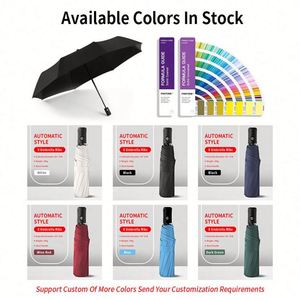 Promotional Folding Windproof Rain Parapluies <b>Umbrella</b> with Logo Custom Adults Travel <b>Automatic</b> Advertising <b>Umbrellas</b> - Product Image 3