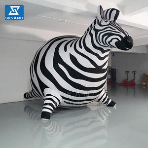 Zebra Inflable Obesa, Mascota de Dibujos Animados Inflable, Material de Felpa - Product Image 1