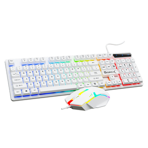 Más vendidos KM2025 104-<span class=keywords><strong>Key</strong></span> Wired Rainbow Gaming <span class=keywords><strong>Keyboard</strong></span> Universal Waterproof Backlight para Laptop/Tablet Idioma inglés - Product Image 6