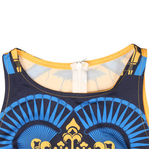 Drapeau de la <span class=keywords><strong>République</strong></span> dominicaine personnalisé sublimation femmes été tenue décontractée sexy élégante sans manches longues <span class=keywords><strong>dames</strong></span> robes en gros - Product Image 3
