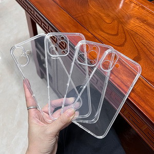 Custodia Trasparente in Silicone per <span class=keywords><strong>iPhone</strong></span> AiR 17 15 Plus <span class=keywords><strong>13</strong></span> 12 <span class=keywords><strong>Mini</strong></span> 16e 16 Pro Max, <span class=keywords><strong>Cover</strong></span> per Cellulare in TPU Spesso - Product Image 2