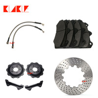 Étrier de frein de course KLAKLE 9040 6 pistons, moyeu central noir, jante de 17 pouces pour Honda Integra Dc5