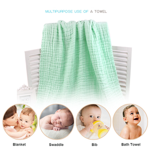 6 Layers Newborn <strong>Swaddle</strong> Baby Towel <strong>Blanket</strong> Muslin <strong>Swaddle</strong> <strong>Blanket</strong> - Product Image 5